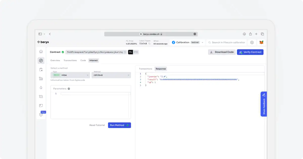 Searching by transaction hash